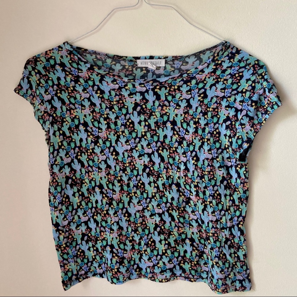 super soft cactus print tee